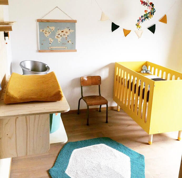 babykamer trend warme kleuren