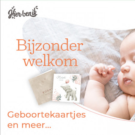 Bekijk alle geboortekaartjes van Hier ben ik