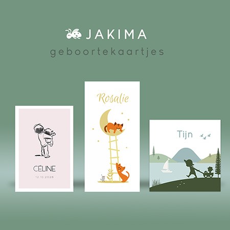 Bekijk alle geboortekaartjes van Jakima