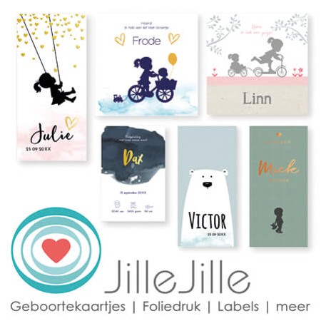 Bekijk alle geboortekaartjes van Jille Jille