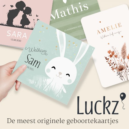 Bekijk alle geboortekaartjes van Luckz