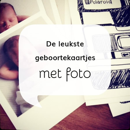 Geboortekaartjes met foto