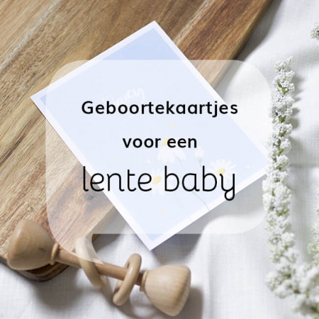 Geboortekaartjes voor een lente baby