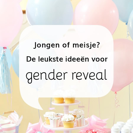 Gender reveal ideeën 