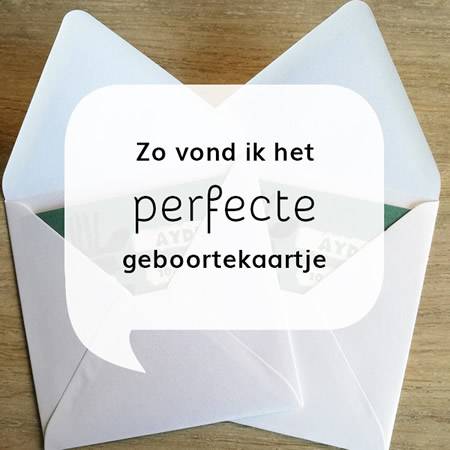 Het perfecte kaartje