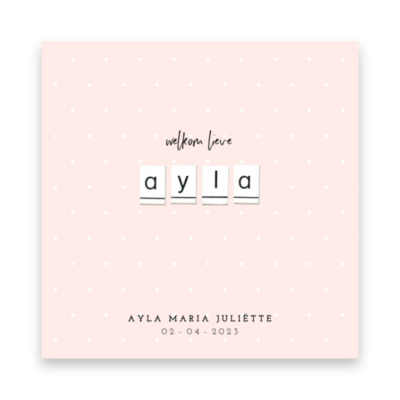 Geboortekaartje Ayla