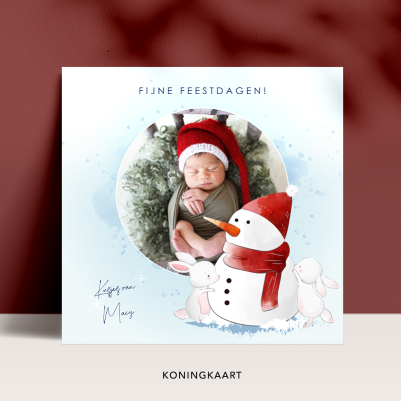 Geboortekaartje Babys first christmas Geboortekaartje Babys first christmas