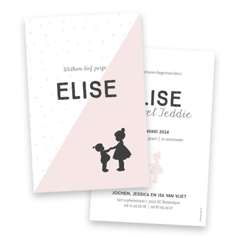 Geboortekaartje Elise Geboortekaartje Elise