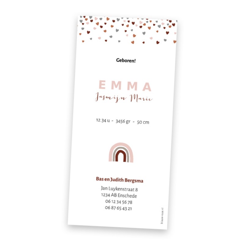 Geboortekaartje Emma