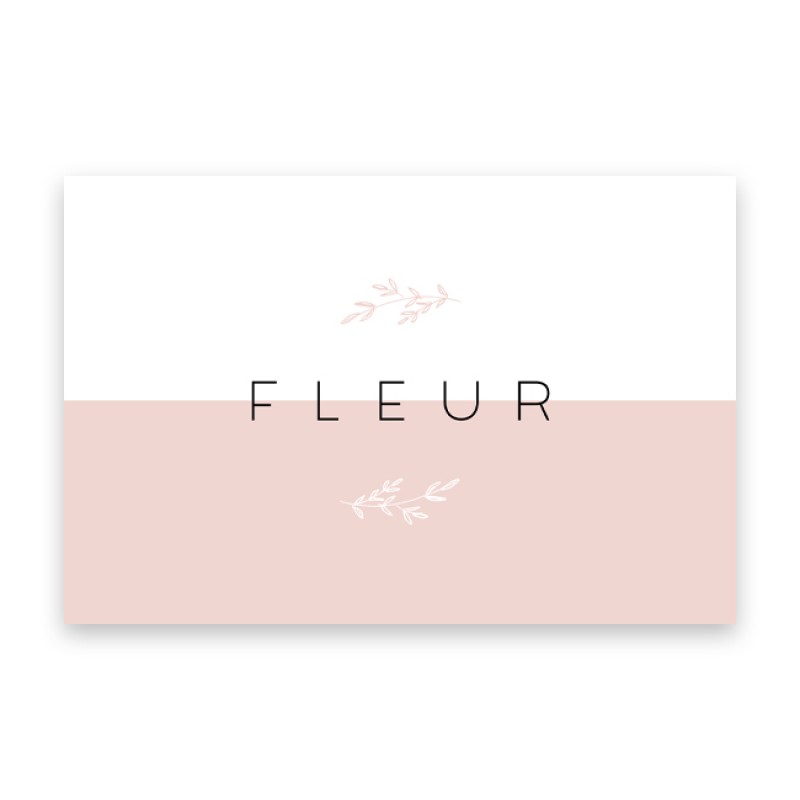 Geboortekaartje Fleur Geboortekaartje Fleur
