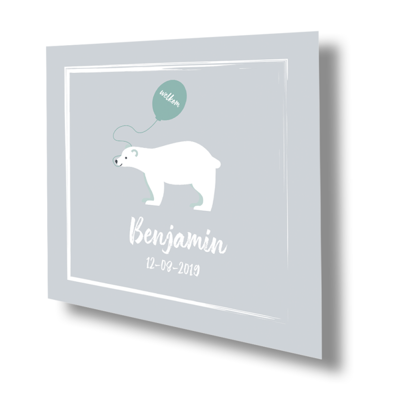 Geboortekaartje Geboorte kaart ijsbeer