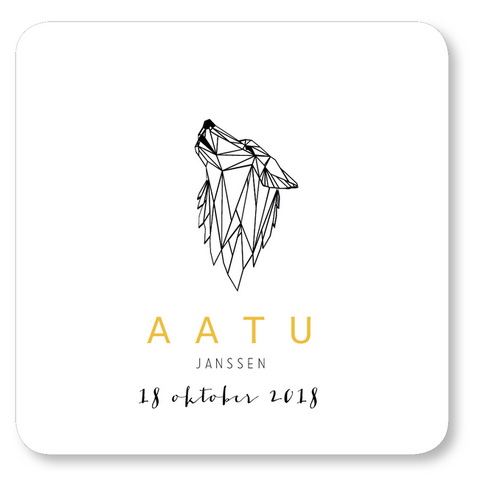 Geboortekaartje Geboortekaart - Aatu Geboortekaartje Geboortekaart - Aatu