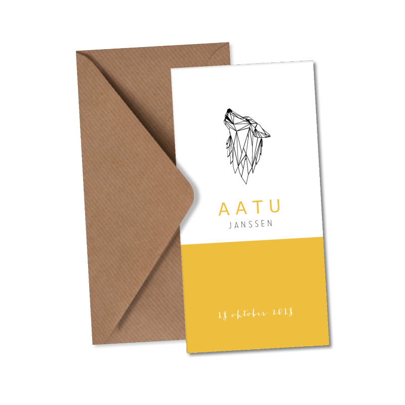 Geboortekaartje Geboortekaart - Aatu Geboortekaartje Geboortekaart - Aatu