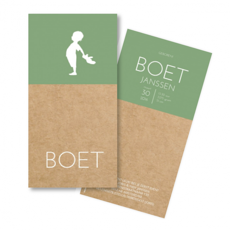 Geboortekaartje Geboortekaart - Boet Geboortekaartje Geboortekaart - Boet