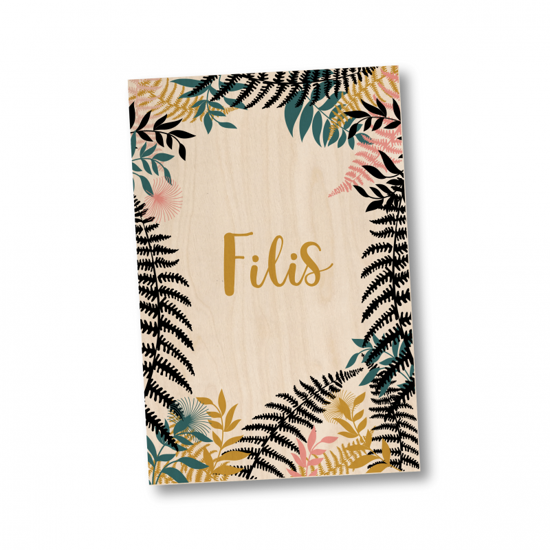 Geboortekaartje Geboortekaart Filis Hout Geboortekaartje Geboortekaart Filis Hout