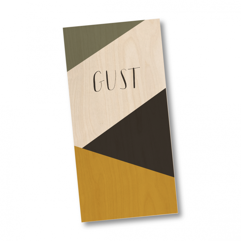 Geboortekaartje Geboortekaart Hout - Gust Geboortekaartje Geboortekaart Hout - Gust