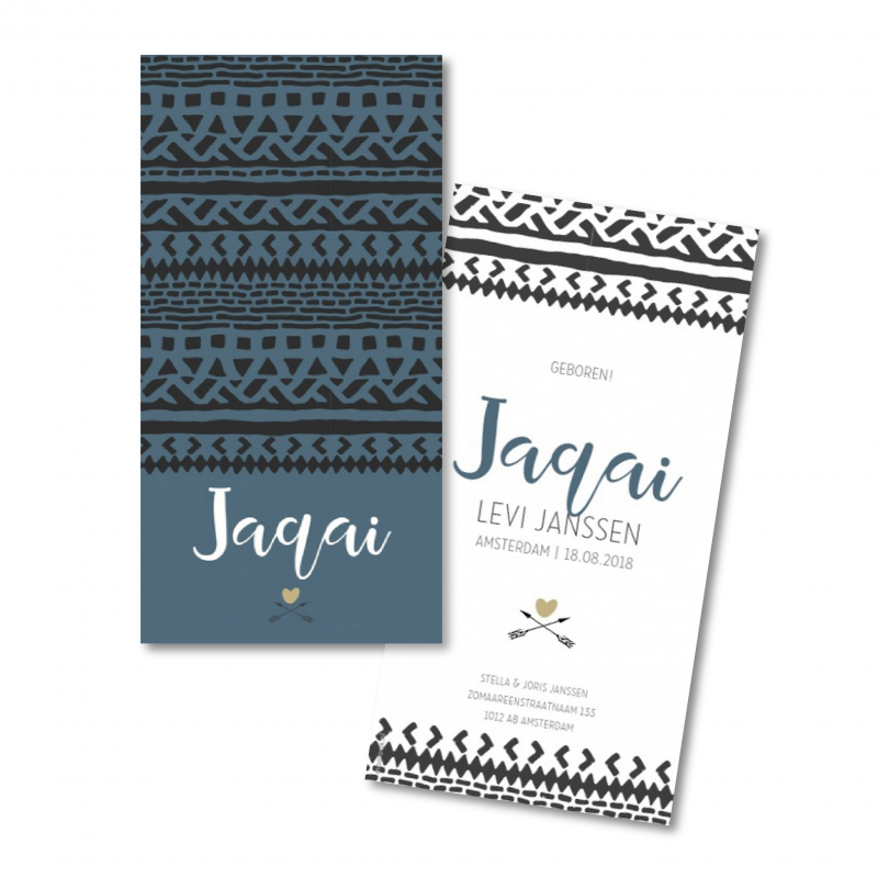 Geboortekaartje geboortekaart - Jaqay Geboortekaartje geboortekaart - Jaqay