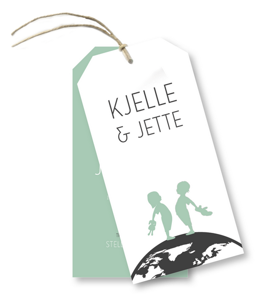 Geboortekaartje Geboortekaart Kjelle-Jette Geboortekaartje Geboortekaart Kjelle-Jette