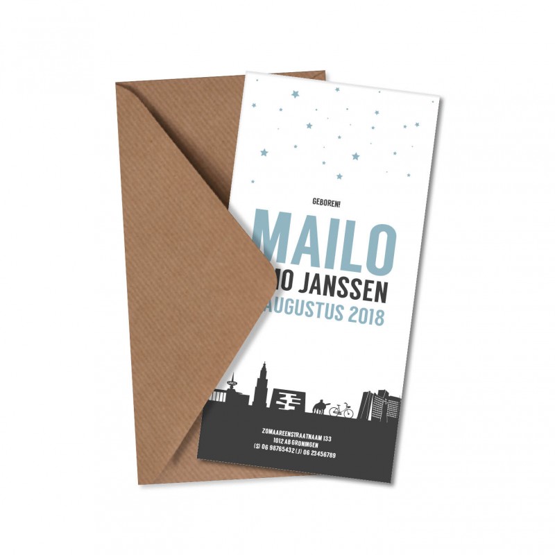 Geboortekaartje Geboortekaart - Mailo Geboortekaartje Geboortekaart - Mailo