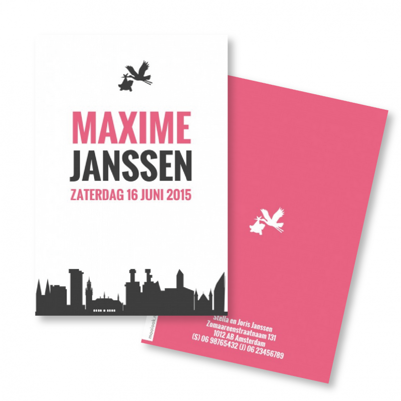 Geboortekaartje Geboortekaart - Maxime Geboortekaartje Geboortekaart - Maxime
