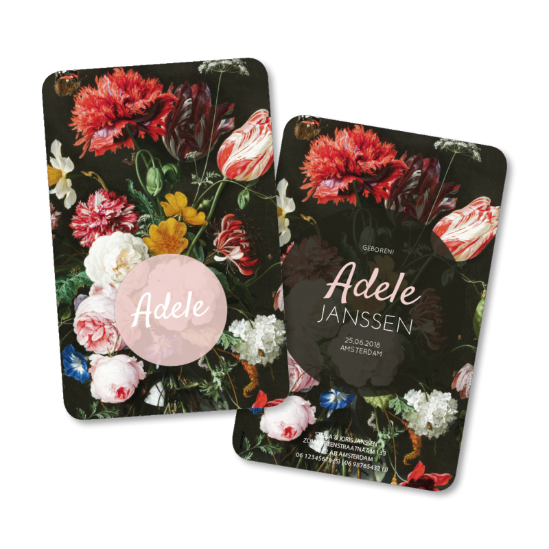Geboortekaartje Geboortekaartje Adele Geboortekaartje Geboortekaartje Adele