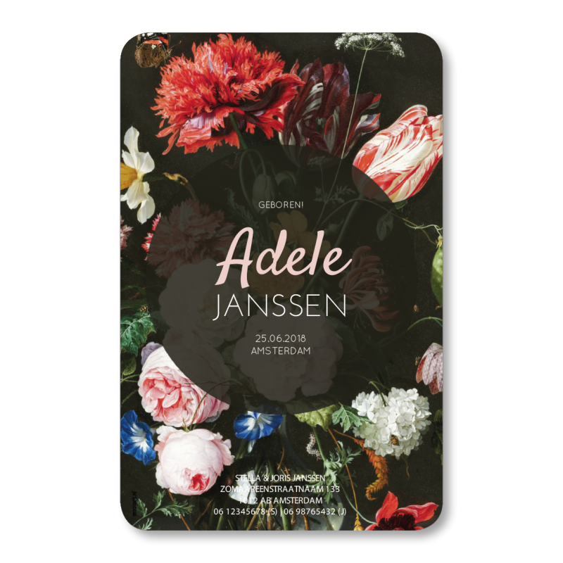 Geboortekaartje Geboortekaartje Adele Geboortekaartje Geboortekaartje Adele