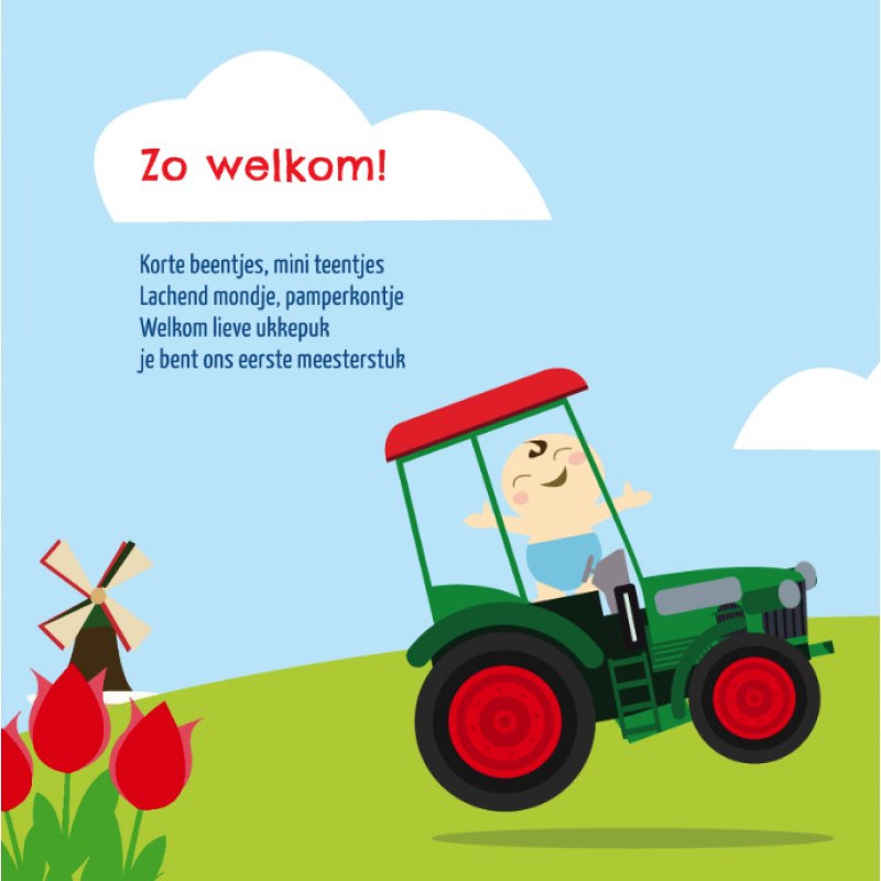 Geboortekaartje Geboortekaartje tractor