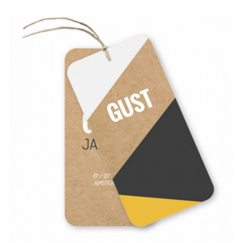 Geboortekaartje Geboortelabel Gust Geboortekaartje Geboortelabel Gust