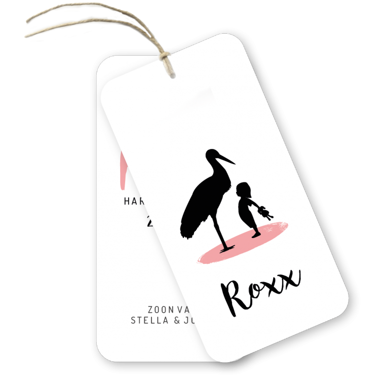 Geboortekaartje Geboortelabel - Roxx Geboortekaartje Geboortelabel - Roxx