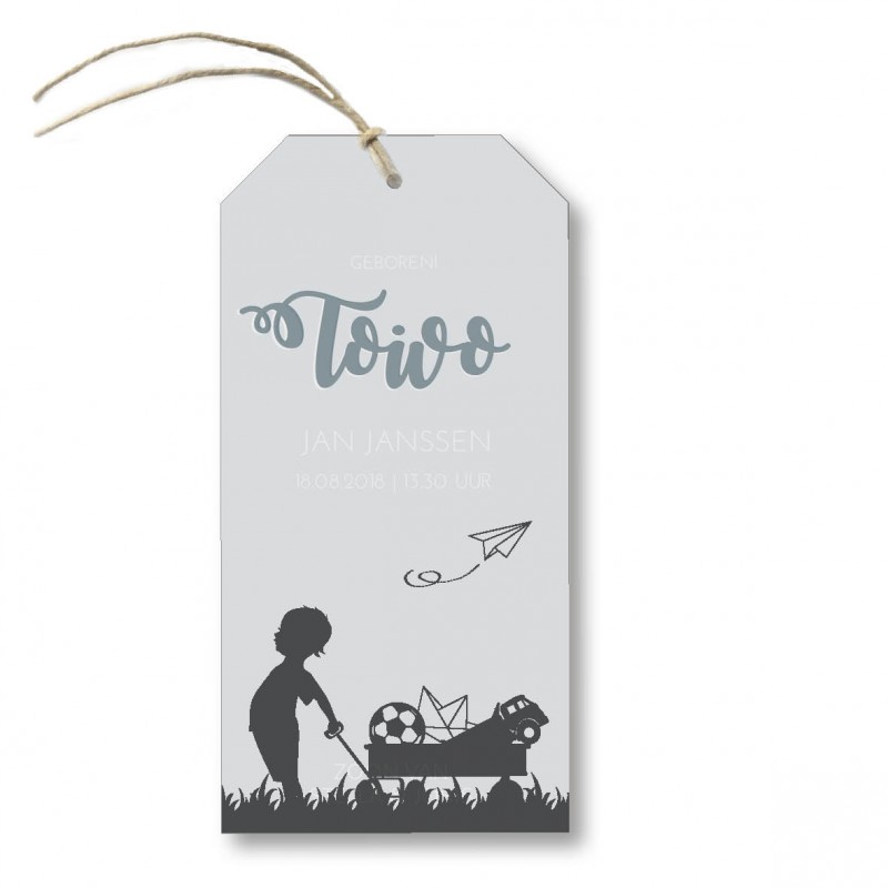 Geboortekaartje Kalklabel - Toivo Geboortekaartje Kalklabel - Toivo
