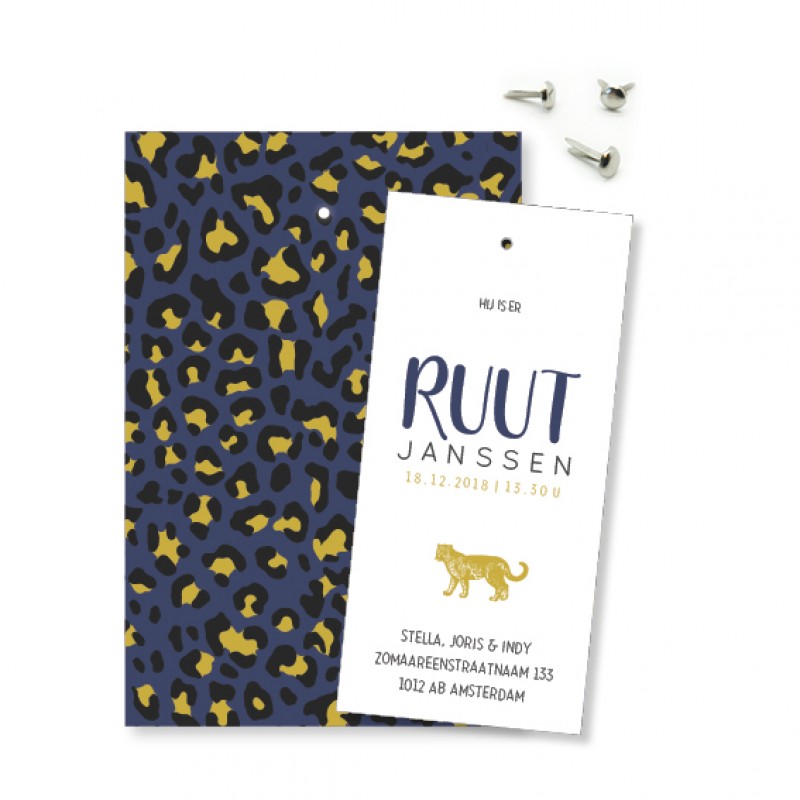 Geboortekaartje Klembord - Ruut Geboortekaartje Klembord - Ruut