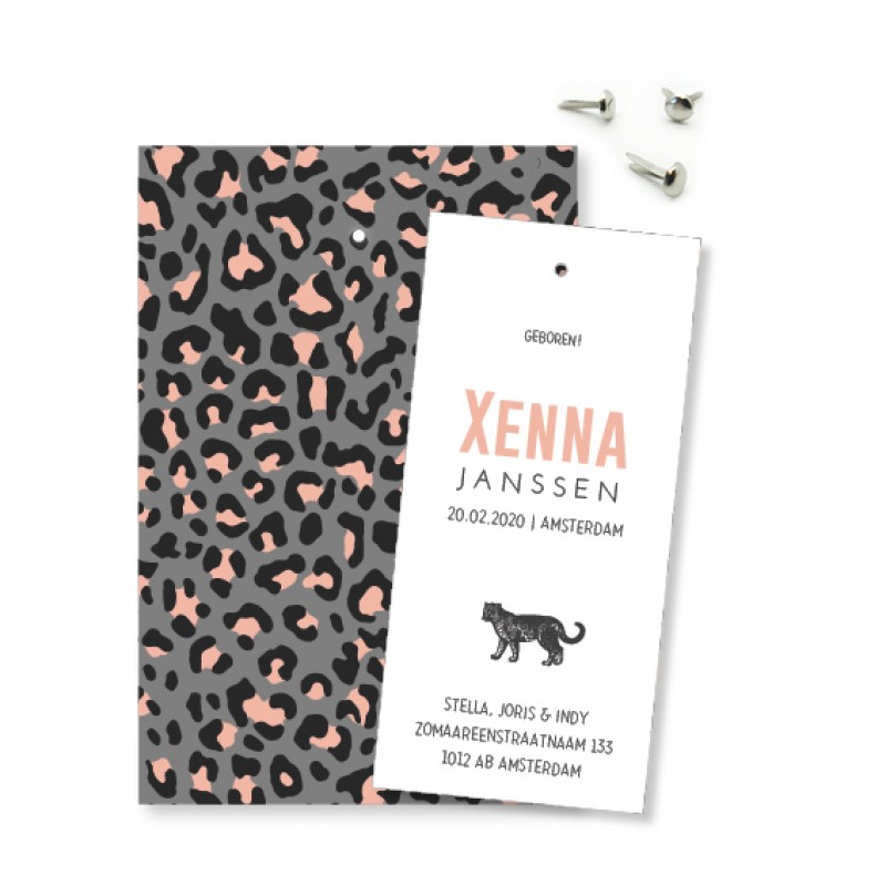 Geboortekaartje Klembord - Xenna Geboortekaartje Klembord - Xenna