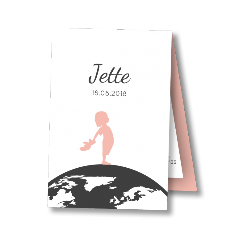 Geboortekaartje Label kaart Jette Geboortekaartje Label kaart Jette