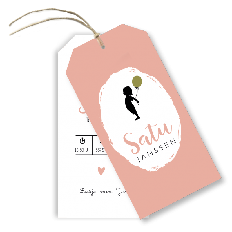 Geboortekaartje Label Satu Geboortekaartje Label Satu