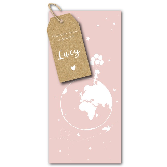 Geboortekaartje Label | wereld Geboortekaartje Label | wereld