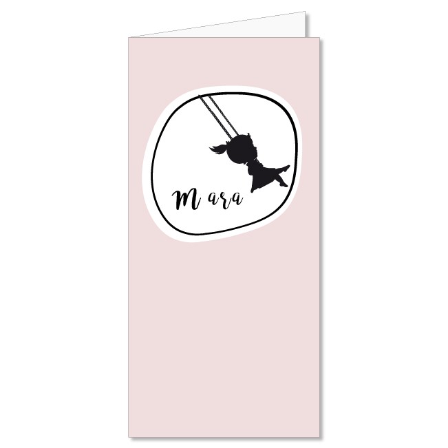 Geboortekaartje Silhouette | Mara Geboortekaartje Silhouette | Mara