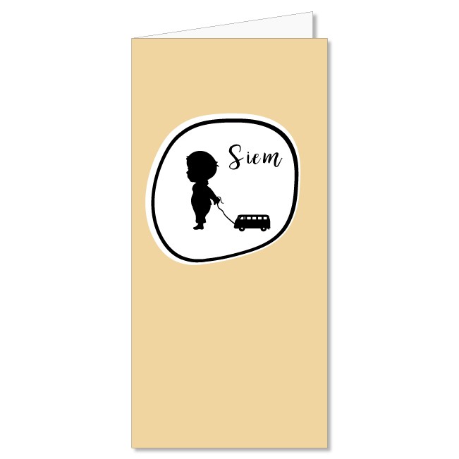 Geboortekaartje Silhouette | Siem Geboortekaartje Silhouette | Siem
