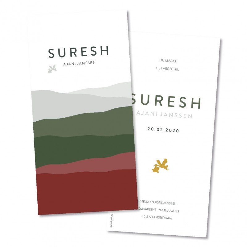 Geboortekaartje Suresh Geboortekaartje Suresh