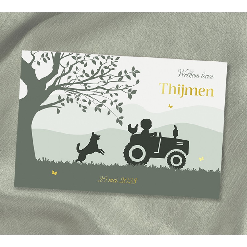 Geboortekaartje Tractor