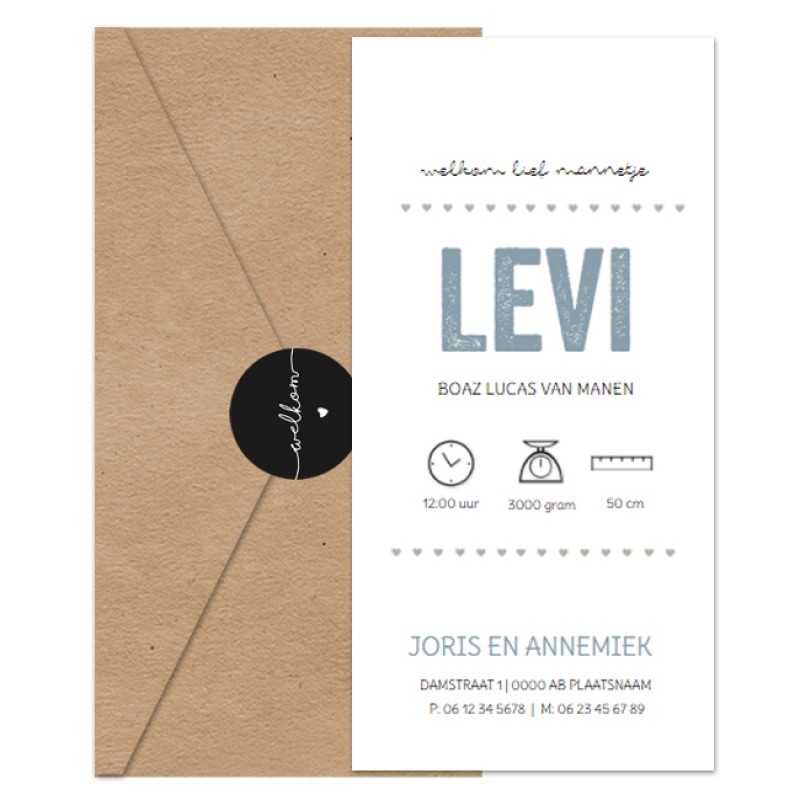 Geboortekaartje Typografisch geboortekaart Geboortekaartje Typografisch geboortekaart