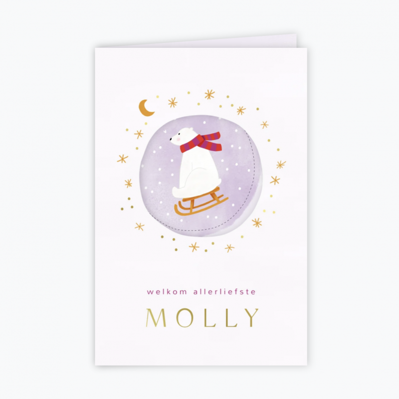 Geboortekaartje Winters geboortekaartje