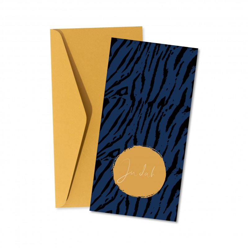 Geboortekaartje Zebraprint Judah Geboortekaartje Zebraprint Judah
