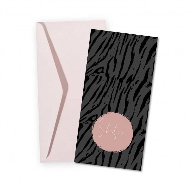 Geboortekaartje Zebraprint Shifra Geboortekaartje Zebraprint Shifra