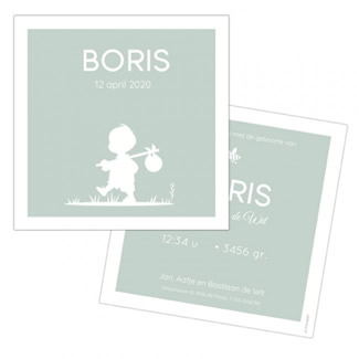 Geboortekaartje Boris