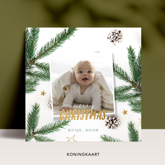 Geboortekaartje Eerste-kerst-baby