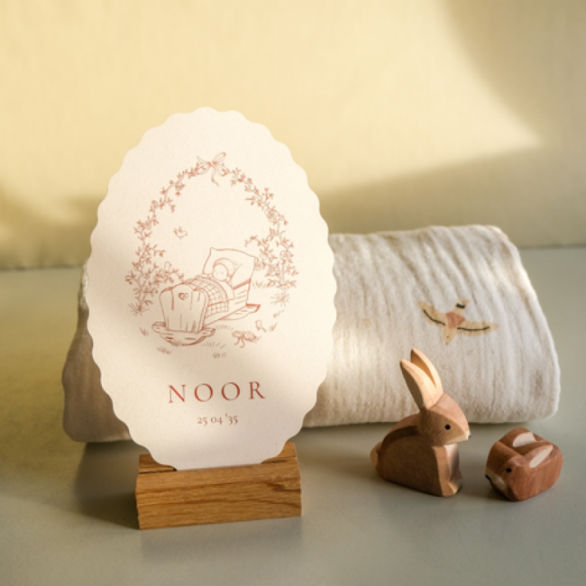 Geboortekaartje Ovaal kaartje