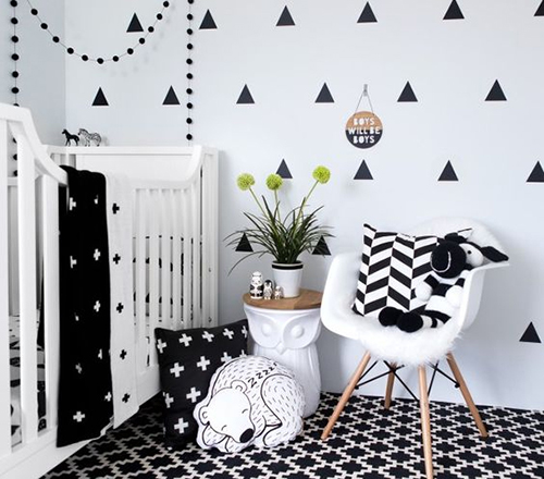 babykamer grafische prints